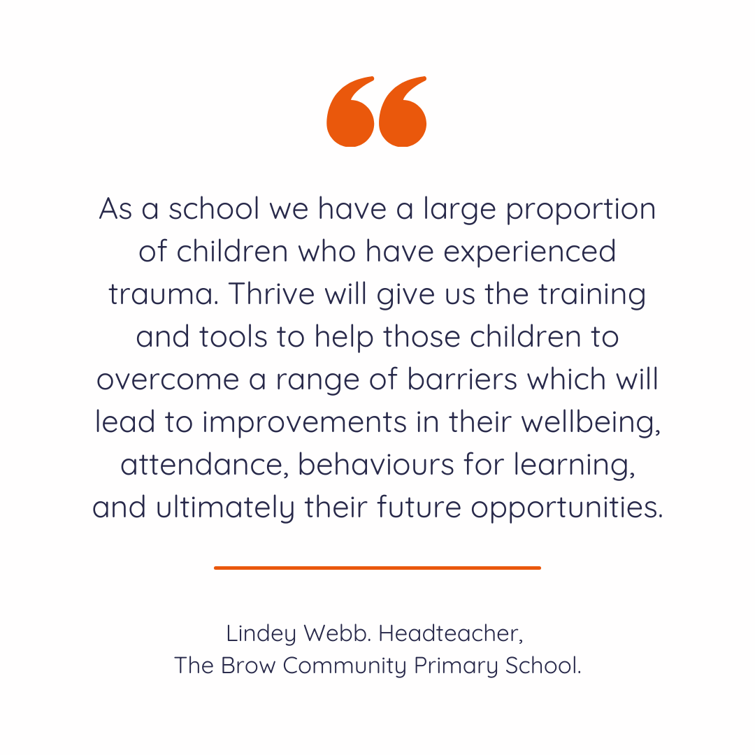 Quote from Lindey Webb, Headteacher at The Brow Community Primary School